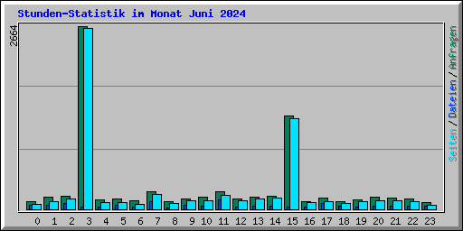 Stunden-Statistik im Monat Juni 2024