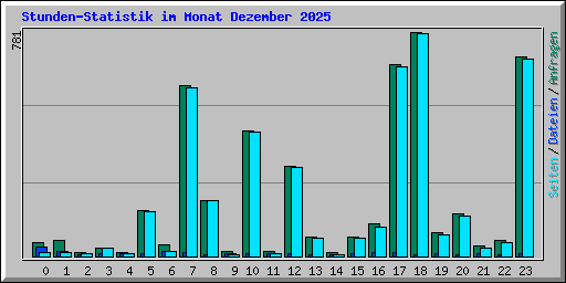 Stunden-Statistik im Monat Dezember 2025